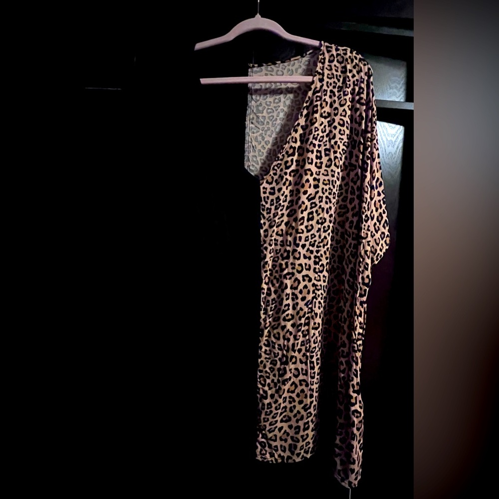 Bloomchic black leopard print top NWT 22/24